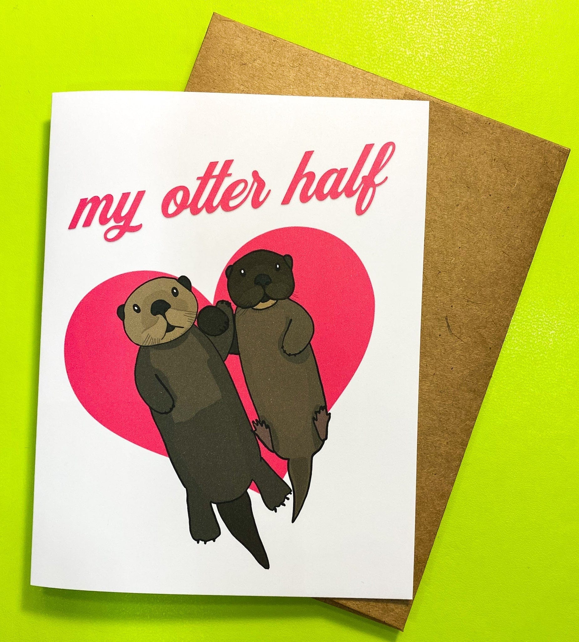 PMF Greeting Card My Otter Half Valentine's Day Card