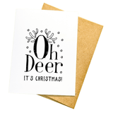 PMF Holiday Card Oh Deer it's Christmas- Holiday Card