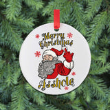 PMF Merry Christmas A$$hole - Tree Ornament